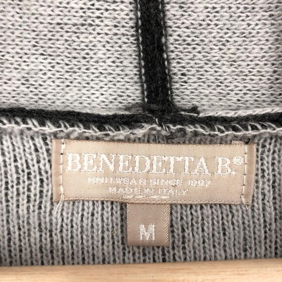 Benedetta B‎ Sweater Womens Medium Open Cardigan Merino Wool Cashmere Italy - Picture 3 of 13